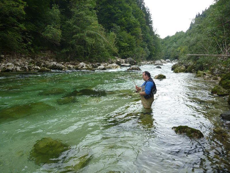 Tom beim Fischen